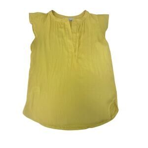 Loft Women’s Top Yellow Size Small.